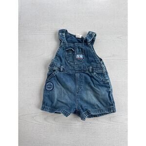 Vintage George Baby Organic 100% Cotton Overall shorts 6-9 Months (N)